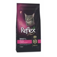 Reflex Plus Cat Adult Choosy Salmon сухий корм з лососем для вибагливих котів, 1.5 кг