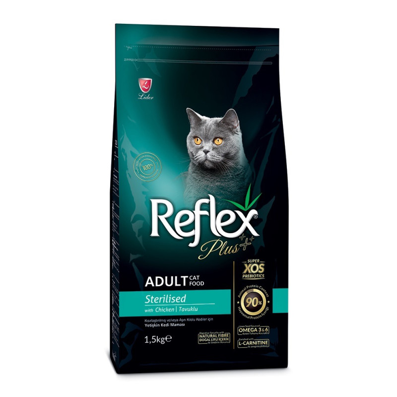 Reflex Plus Cat Adult Sterilised Chicken сухий корм з куркою для стерилізованих котів, 1.5 кг