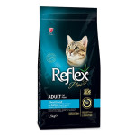 Reflex Plus Cat Adult Sterilised Salmon сухой корм с лососем для стерилизованных котов, 1.5 кг