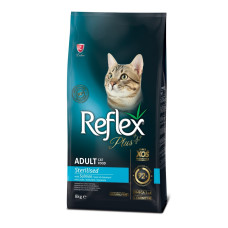 Reflex Plus Cat Adult Sterilised Salmon сухий корм з лососем для стерилізованих котів 8 кг