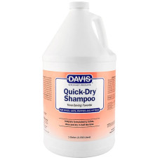 Davis Quick-Dry Shampoo шампунь для регулярной очистки шерсти у собак и кошек, 3.79 л