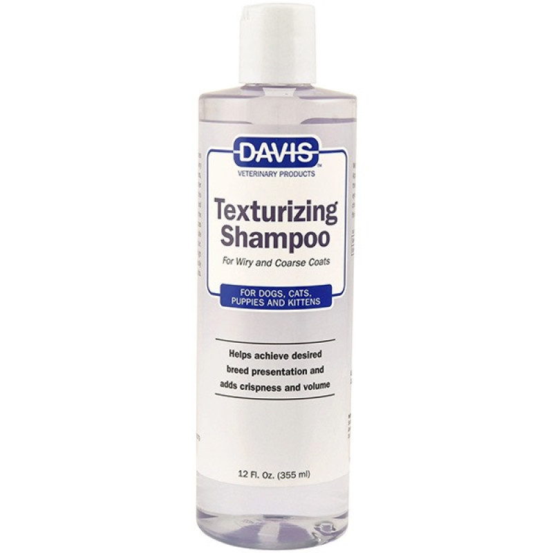 Davis Texturizing Shampoo шампунь для ухода за жесткой и объемной шерстью у собак и кошек, 355 мл
