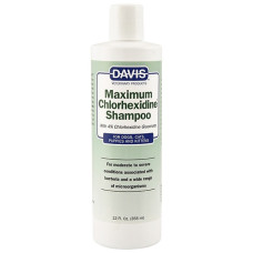 Davis Maximum Chlorhexidine Shampoo шампунь для лікування дерматологічних захворювань у собак і котів, 355 мл