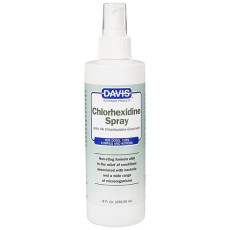 Davis Chlorhexidine Spray спрей для лечения дерматологических заболеваний у собак и кошек, 237 мл