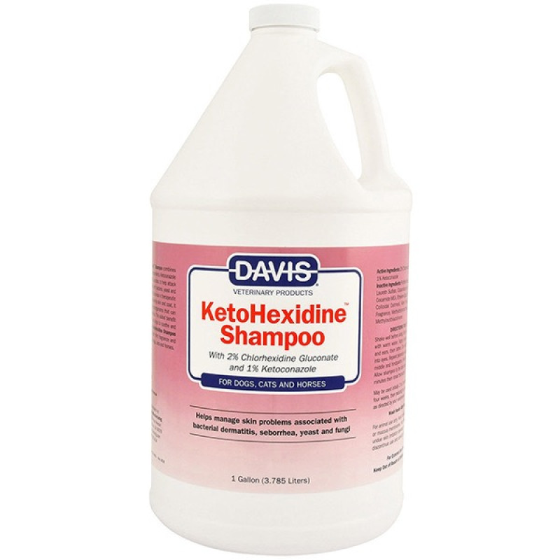 Davis KetoHexidine Shampoo шампунь противогрибковый для собак, кошек и лошадей, 3.79 л