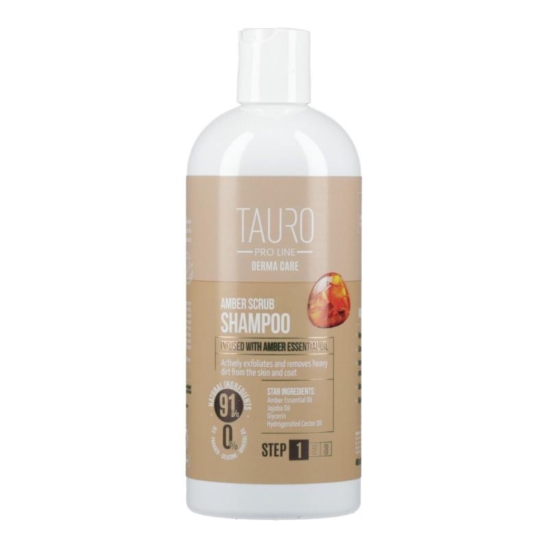 Tauro Pro Line Derma Care Amber Scrub Shampoo шампунь-скраб для собак та котів, 400 мл