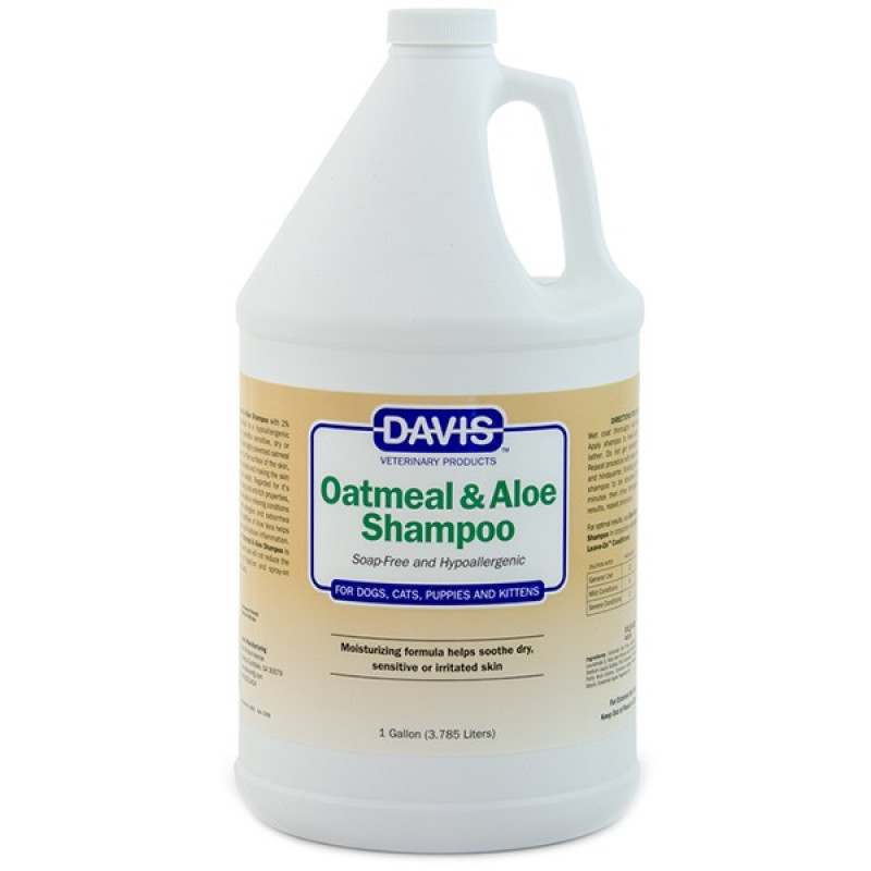 Davis Oatmeal & Aloe шампунь гипоаллергенный для собак и кошек, 3.79 л