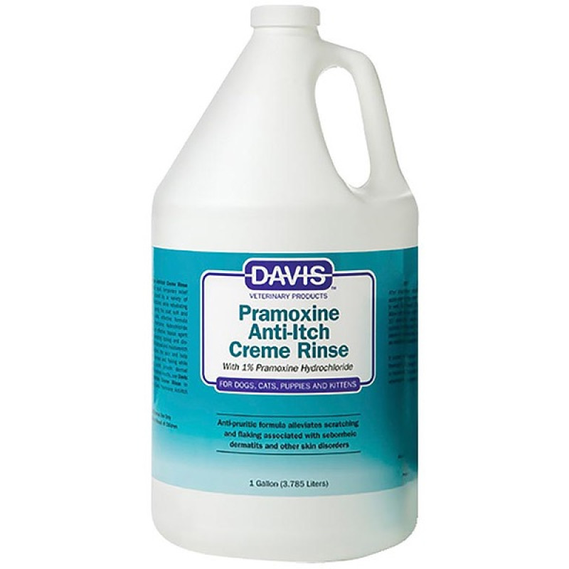 Davis Pramoxine Anti-Itch Creme Rinse крем-ополіскувач для собак та котів від свербіння і лущення, 3.79 л