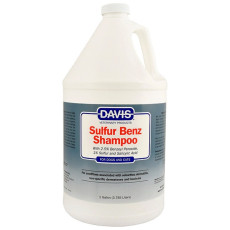Davis Sulfur Benz Shampoo шампунь против себорейного дерматита и неспецифического дерматоза для собак и кошек, 3.79 л
