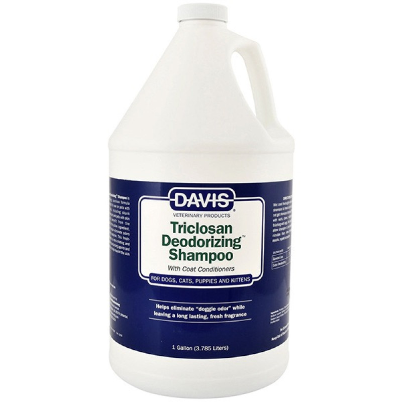 Davis Triclosan Deodorizing дезодорирующий шампунь для собак и кошек, 3.79 л