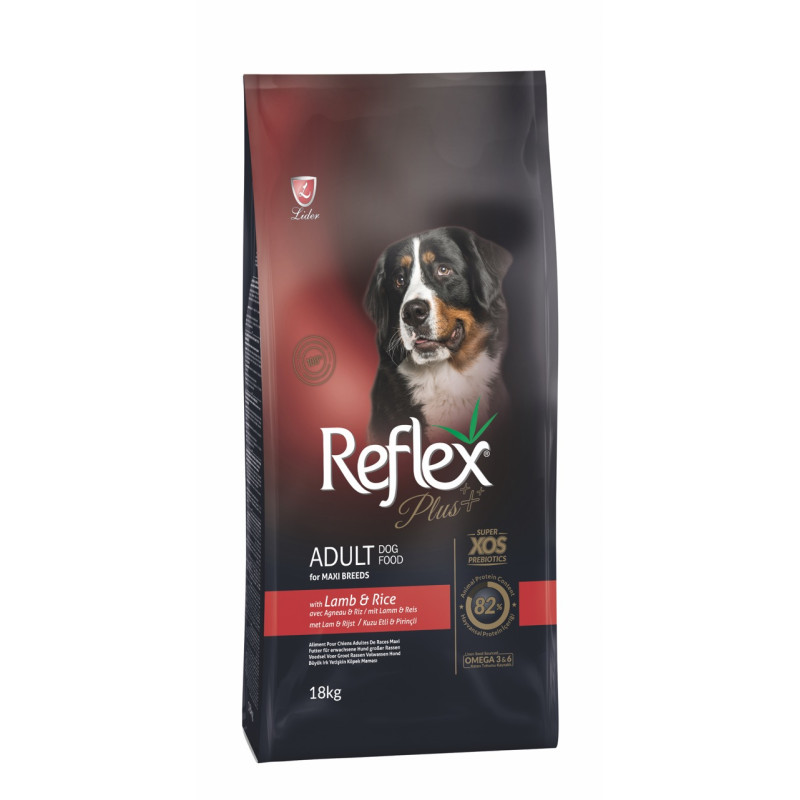 Reflex Plus Adult Maxi Breeds Lamb & Rice сухий корм з ягнятком для собак великих порід, 18 кг