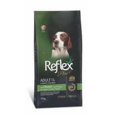 Reflex Plus Dog Adult Medium & Large Breeds Chicken сухий корм з куркою для собак середніх і великих порід, 15 кг