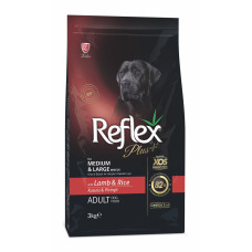 Reflex Plus Adult Medium & Large Breeds Lamb & Rice сухий корм з ягнятком для собак середніх і великих порід, 3 кг