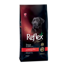 Reflex Plus Dog Adult Medium & Large Breeds Lamb & Rice сухой корм с ягненком для собак средних и крупных пород, 15 кг