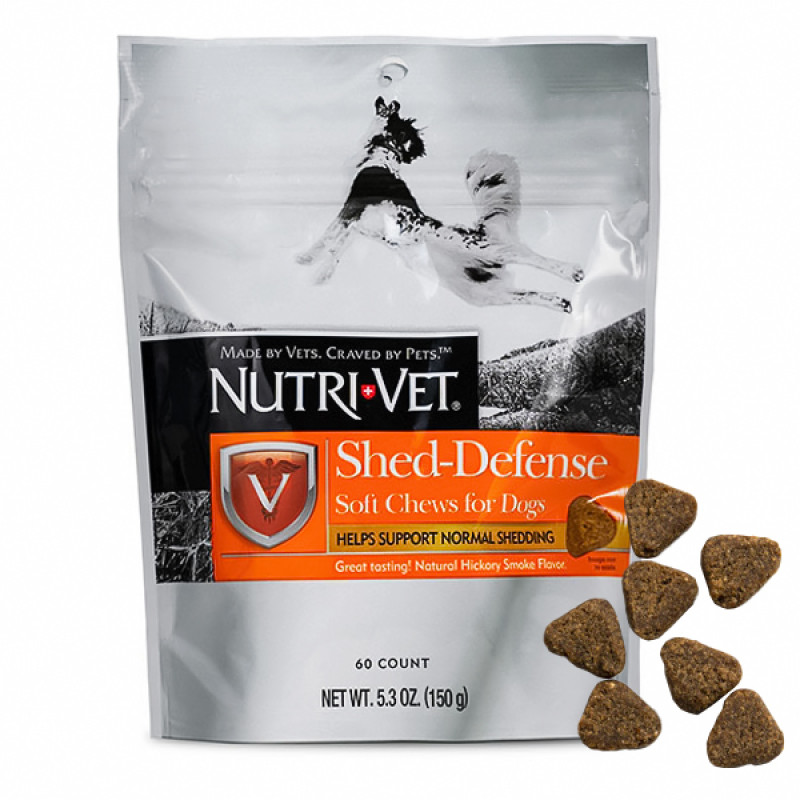 Nutri-Vet Shed Defense Max витамины против линьки у собак 60 табл