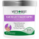 Vet's Best Ear Relief Finger Wipes салфетки для чистки ушей у собак, 50 шт