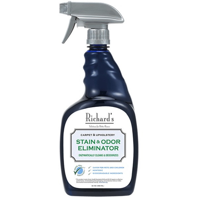 SynergyLabs Richard's Organics Stain & Odor Eliminator спрей для видалення плям та запахів від тварин, 946 мл