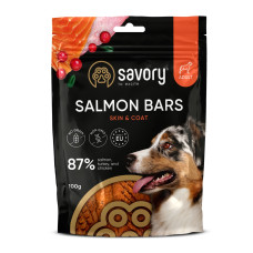 Savory Bars With Salmon лакомство для собак с лососем, 100 гр