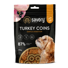 Savory Puppy Coins With Turkey лакомство для щенят с индейкой, 100 гр