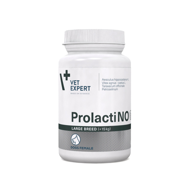 VetExpert ProlactiNO Large Breed харчова добавка для зменшення симптомів несправжньої вагітності у собак великих порід 40 табл