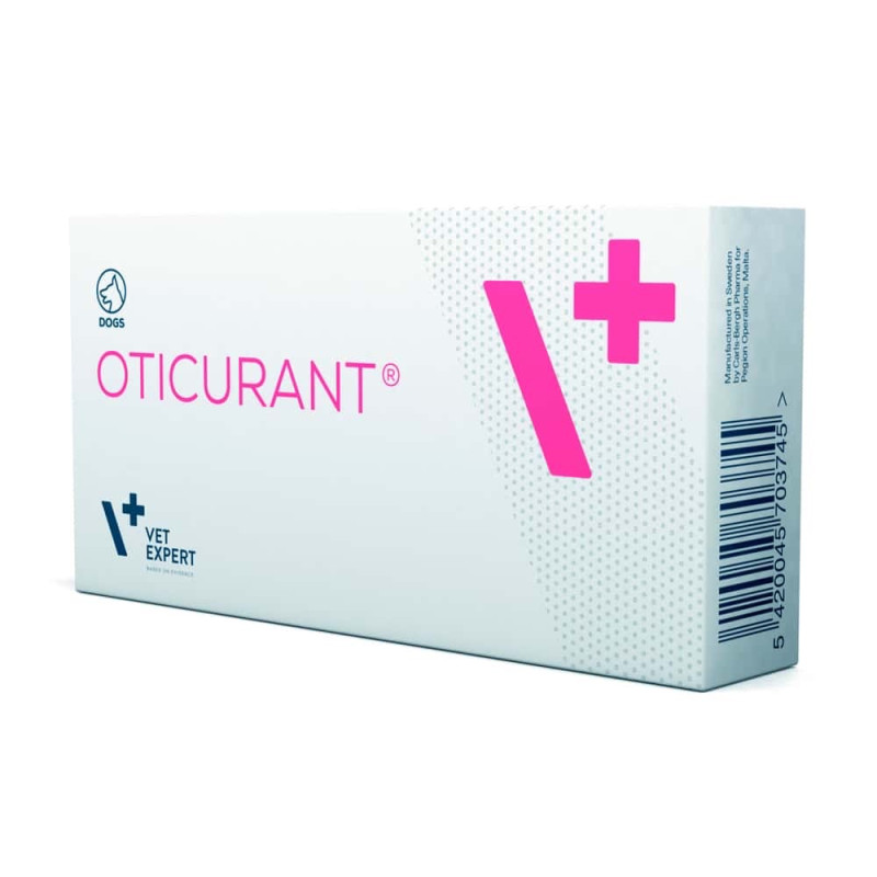 VetExpert Oticurant (Отикурант) засіб для догляду за вухами у собак та котів, 24 пак