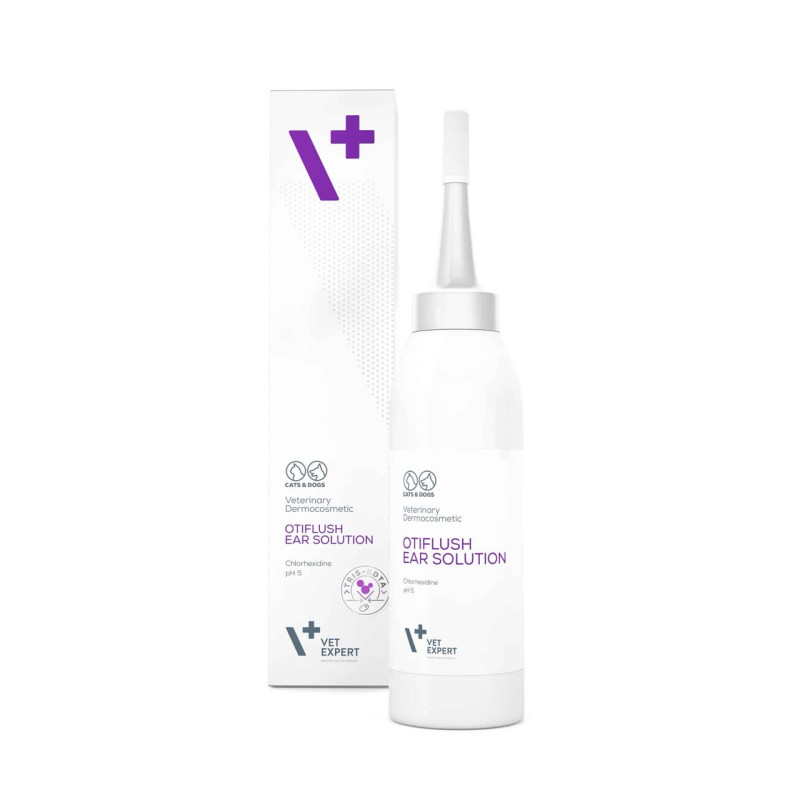 VetExpert Otiflush лосьон для ухода за ушами у кошек и собак, 125 мл