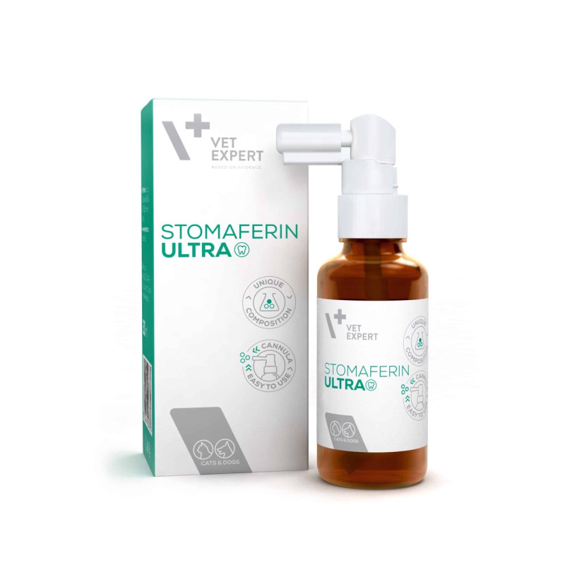 VetExpert Stomaferin Ultra гель для здоровья полости рта у кошек и собак, 30 мл