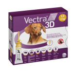 Ceva Vectra 3D капли от блох и клещей для собак весом от 1,5 до 4 кг