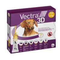 Ceva Vectra 3D краплі від бліх та кліщів для собак вагою від 1,5 до 4 кг