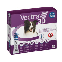 Ceva Vectra 3D капли от блох и клещей для собак весом от 10 до 25 кг