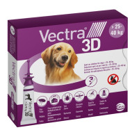 Ceva Vectra 3D краплі від бліх та кліщів для собак вагою від 25 до 40 кг
