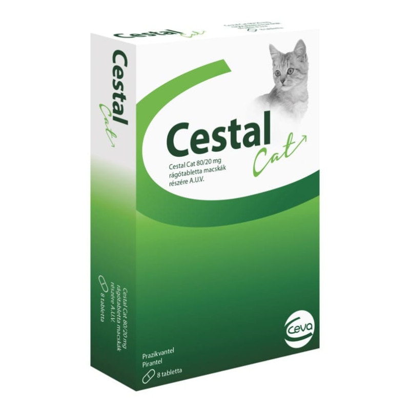 Cestal Cat (Цестал Кэт) таблетки от глистов для кошек, 8 табл