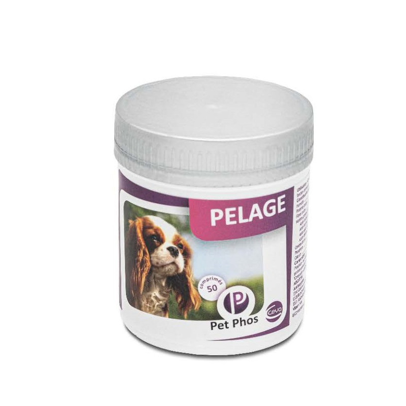 Ceva Pet Phos Pelage витаминно-минеральный комплекс для собак для защиты и улучшения кожного и шерстного покрова 50 табл