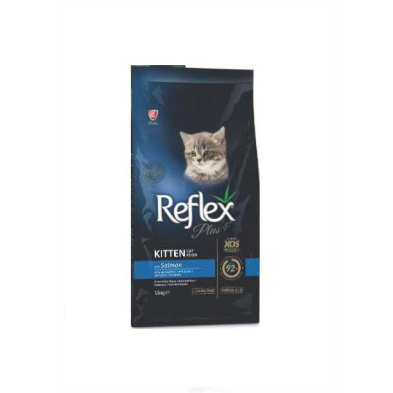 Reflex Plus Kitten Salmon сухой корм с лососем для котят, 1.5 кг