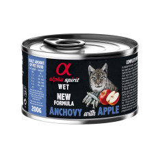 Alpha Spirit Anchovy with Red Apple вологий корм з анчоусами та яблуками для котів 200 гр