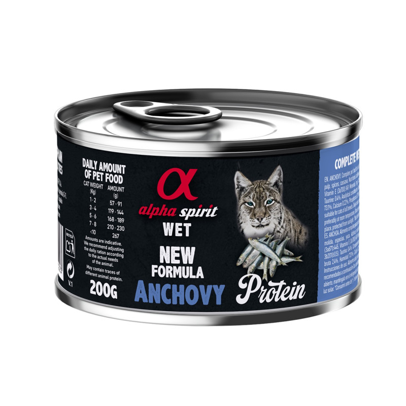 Alpha Spirit Anchovy вологий корм з анчоусами для котів 200 гр
