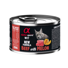 Alpha Spirit Beef with Melon for Adult Cat вологий корм з яловичиною та динею для котів 200 гр