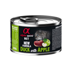 Alpha Spirit Duck with Green Apple вологий корм з качкою та яблуком для котів 200 гр