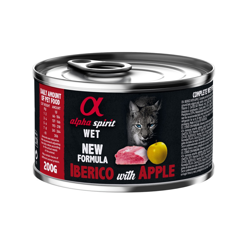 Alpha Spirit Iberian Pork With Yellow Apple з іберійською свининою та яблуками для котів 200 гр