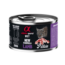 Alpha Spirit Lamb for Adult Cats влажный корм с ягненком для котов 200 гр
