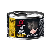 Alpha Spirit Rabbit Sterilized Cat влажный корм с кроликом для стерилизованных котов 200 гр