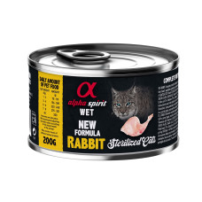 Alpha Spirit Rabbit Sterilized Cat вологий корм із кроликом для стерилізованих котів 200 гр