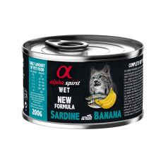 Alpha Spirit Sardine with Banana for Adult Cats вологий корм з сардиною для котів 200 гр