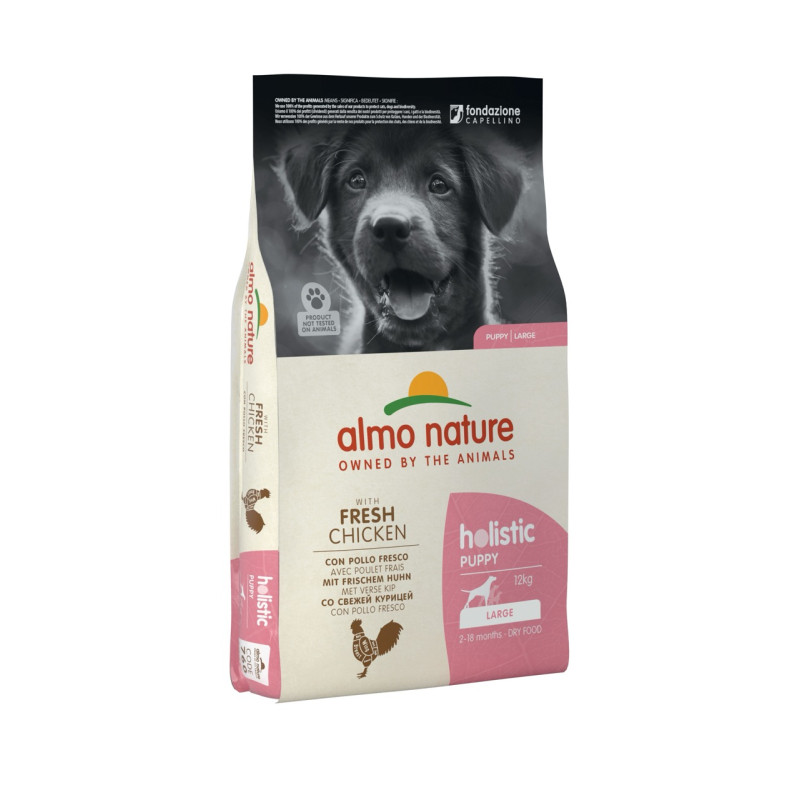 Almo Nature Holistic Puppy Large with Fresh Chicken сухий корм з куркою для цуценят великих порід, 12 кг