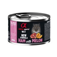 Alpha Spirit Ham With Melon for Adult Cats влажный корм с хамоном для котов 200 гр