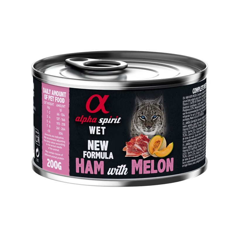 Alpha Spirit Ham With Melon для Adult Cats вологий корм з хамоном для котів 200 гр