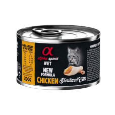 Alpha Spirit Chicken for Sterilized Cat вологий корм з куркою для стерилізованих котів 200 гр