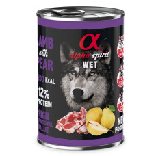 Alpha Spirit Lamb With Pear влажный корм с ягненком для взрослых собак 400 гр