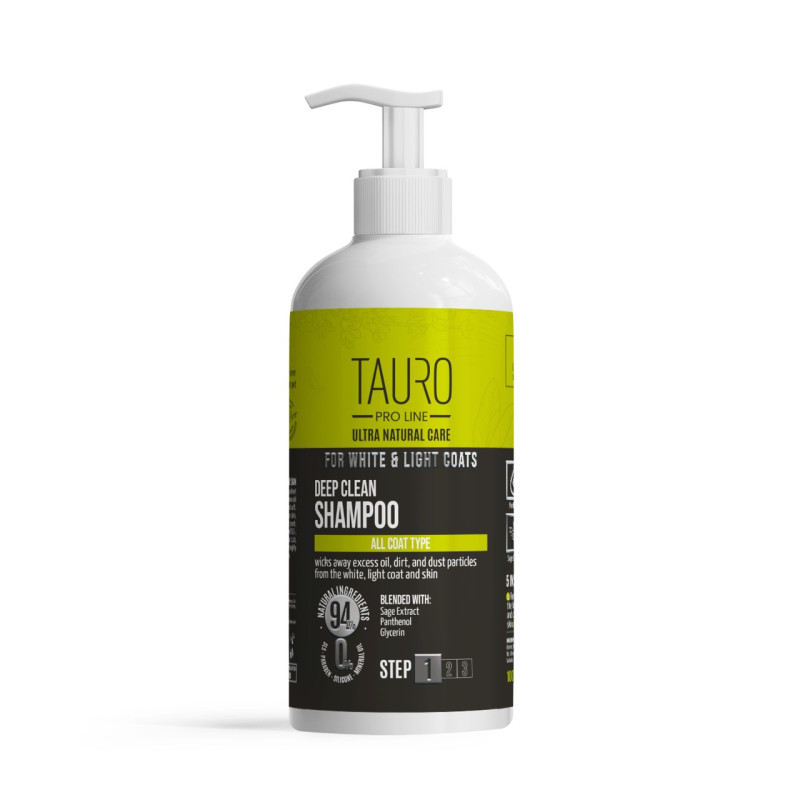 Tauro Pro Line Ultra Natural Care For White And Light Coats шампунь для собак і кішок з білою шерстю, 1 л
