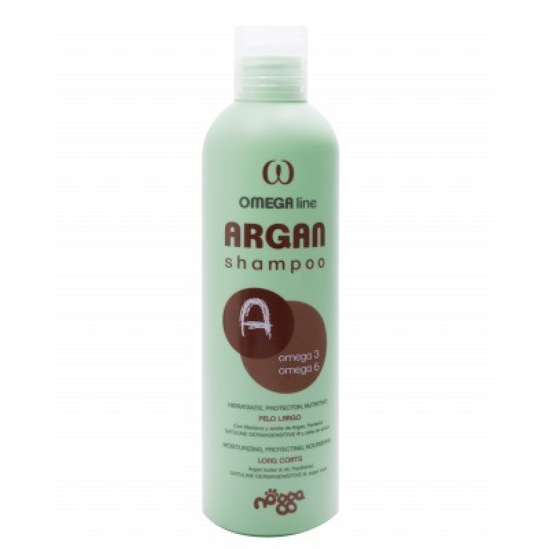 Nogga Omega Line Argan Shampoo шампунь с маслом арганы для длинношерстных пород, 5 л